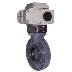 電動UPVC塑料蝶閥、UPVC電動塑料蝶閥