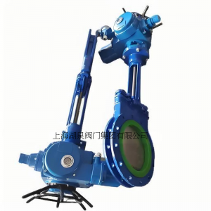 電動刀閘閥PZ973-16 DN350，DN400排渣、處理顆